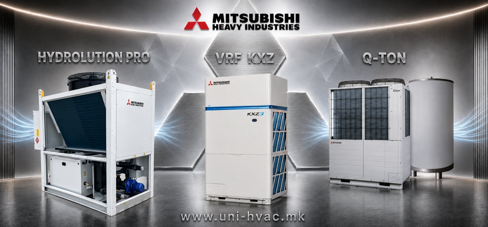 Mitsubishi Heavy Industries Hydrolution Pro, VRF KXZ и Q-ton